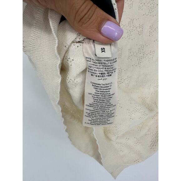 Tory Burch Monogram Logo Sweater Polo - Picture 6 of 7